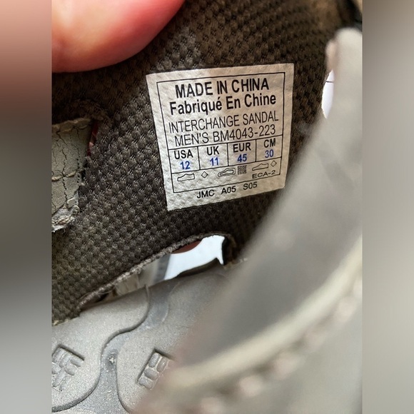 Columbia Mens Interchange Green Leather Flat Comfort Sports Sandals Shoes Sz 12 - Picture 8 of 8